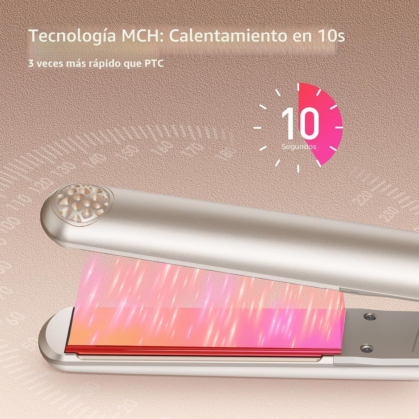 TYMO Plancha de pelo de titanio para mujer, plancha plana profesion...