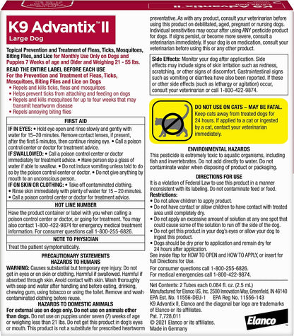K9 Advantix II Tratamiento y prevención de pulgas, garrapatas y mos...