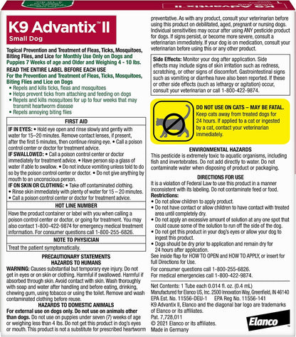 K9 Advantix II Tratamiento y Prevención Veterinaria Recomendada par...