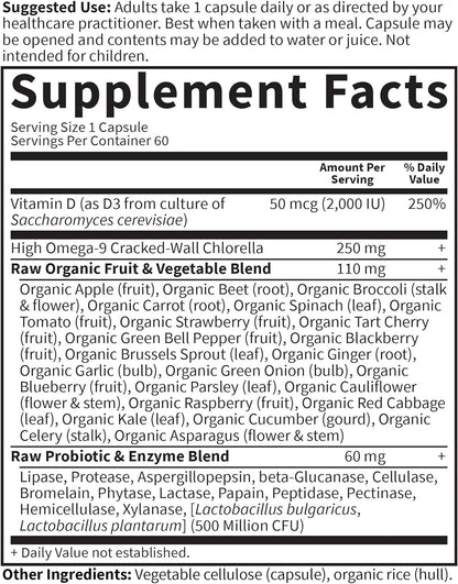 Garden of Life Vitamina D, Vitamin Code Raw D3, Vitamina D 2,000 UI...