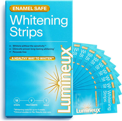 Kit de tiras blanqueadoras dentales Lumineux - 9 tratamientos - sin...