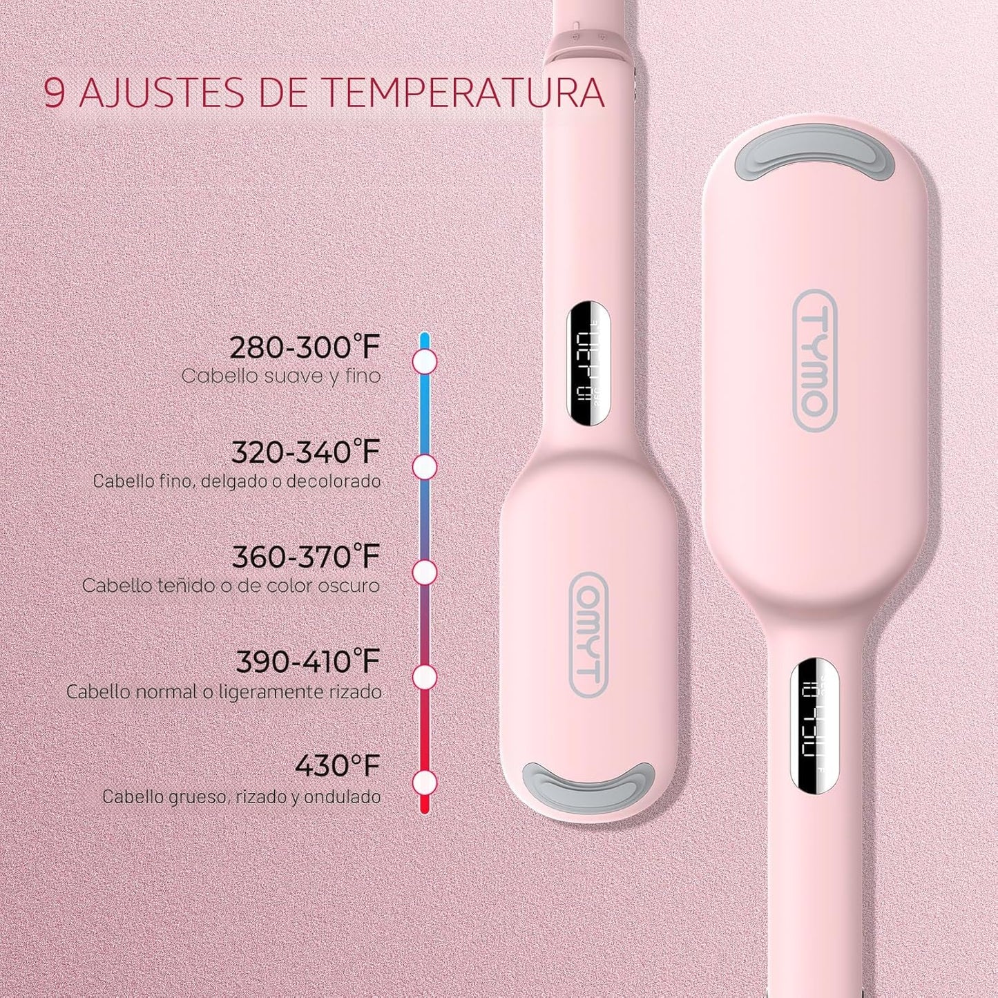 Rizador de pelo y rizador de cabello ondulador - TYMO ROVY varita p...