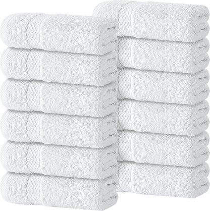 White Classic - Juego de lujo de toallas de baño para baños, hotele...