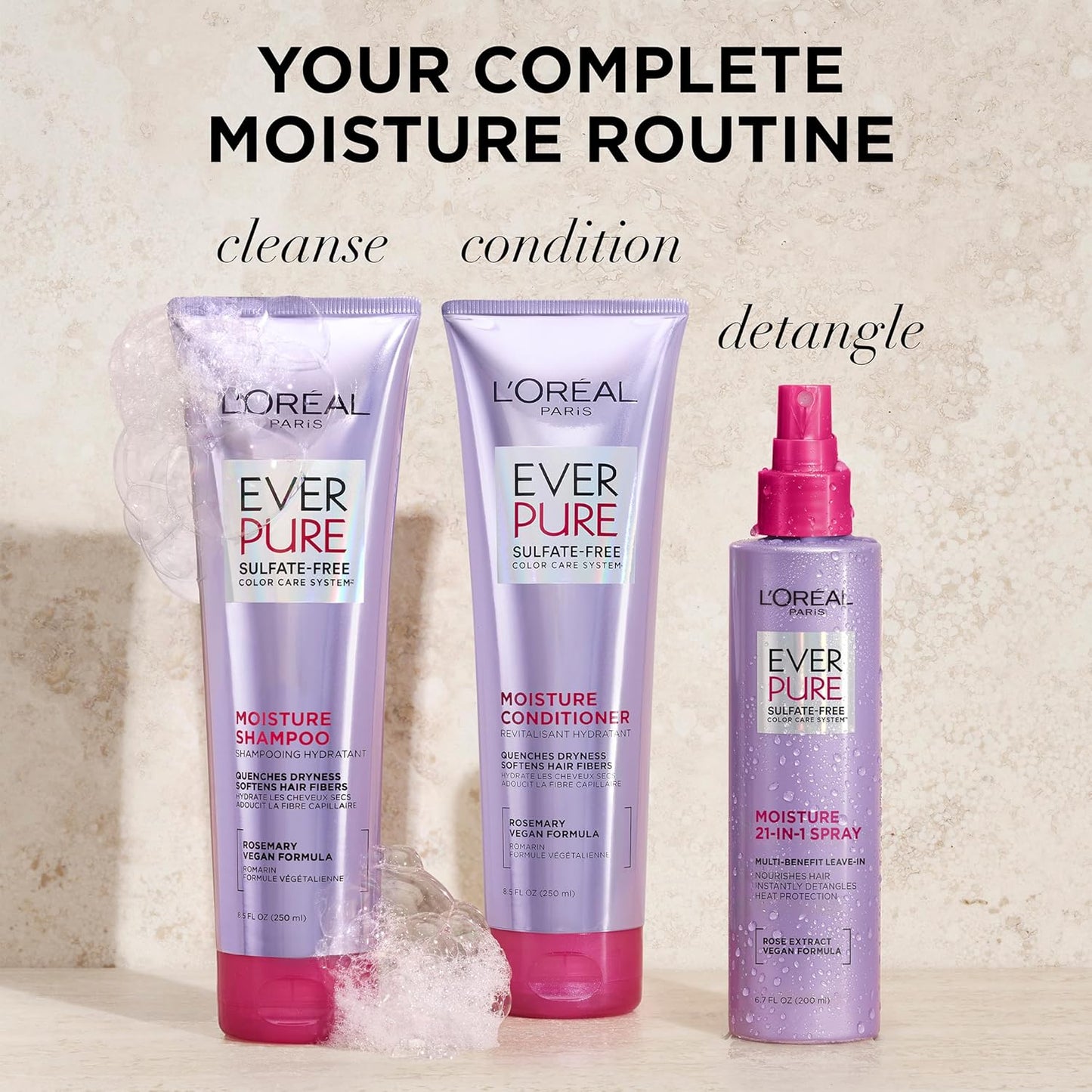 L'Oreal Paris Set de Champú y Acondicionador Hidratante Libre d...