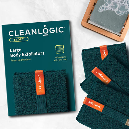 Cleanlogic Exfoliante corporal deportivo, herramienta exfoliante gr...