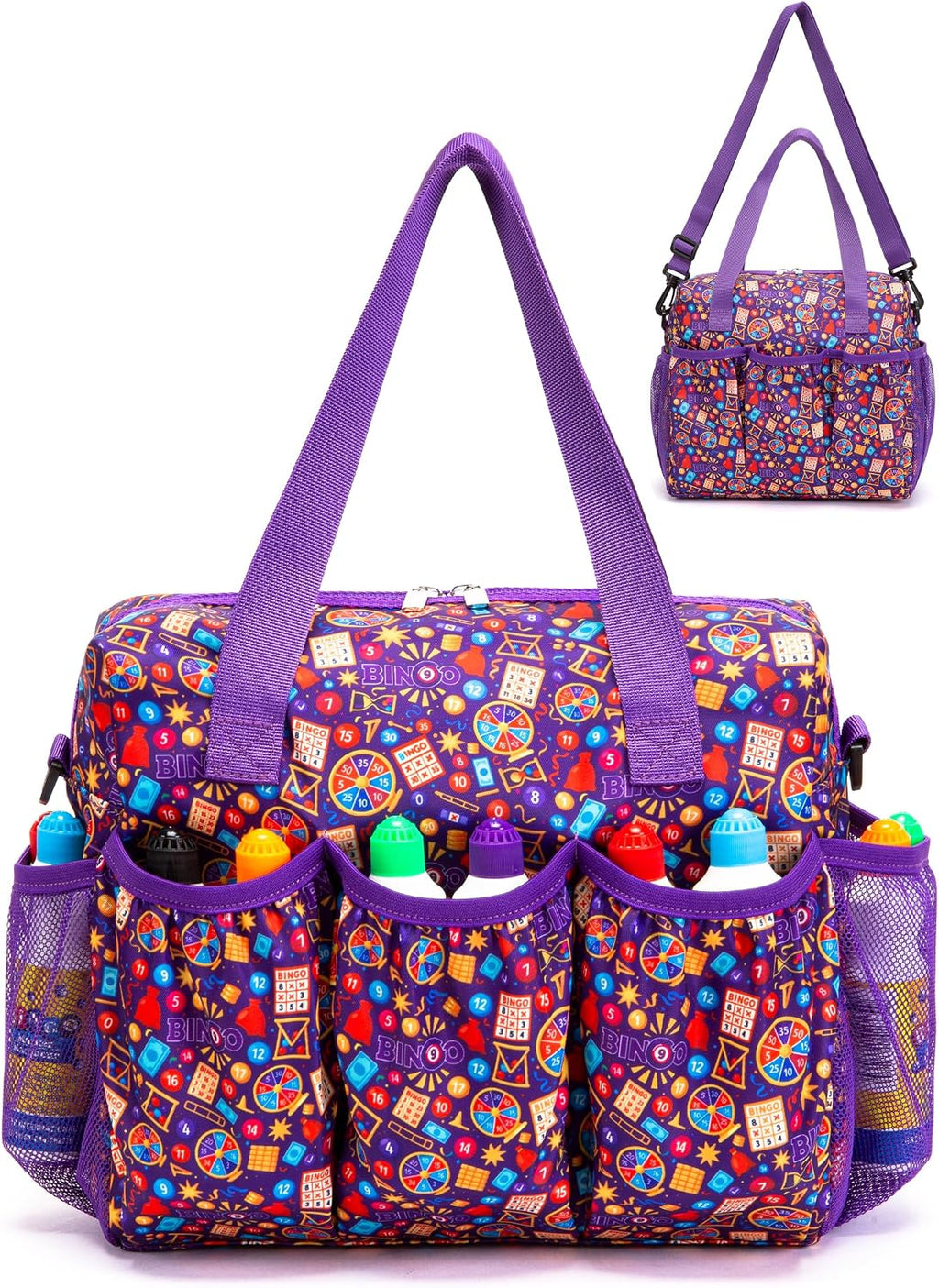 HACHMAS Bolsa de bingo con bolsillos para Daubers Dabbers | Accesor...