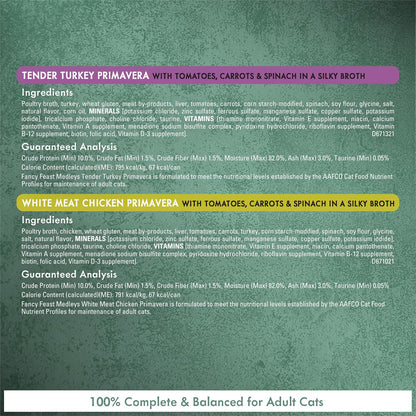 Purina Fancy Feast Medleys Taste of Italy - Paquete surtido de alim...