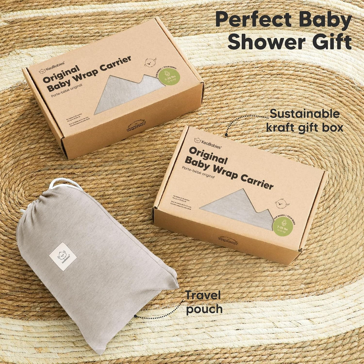 KeaBabies Portabebés - Portabebés todo en 1 original para recién na...