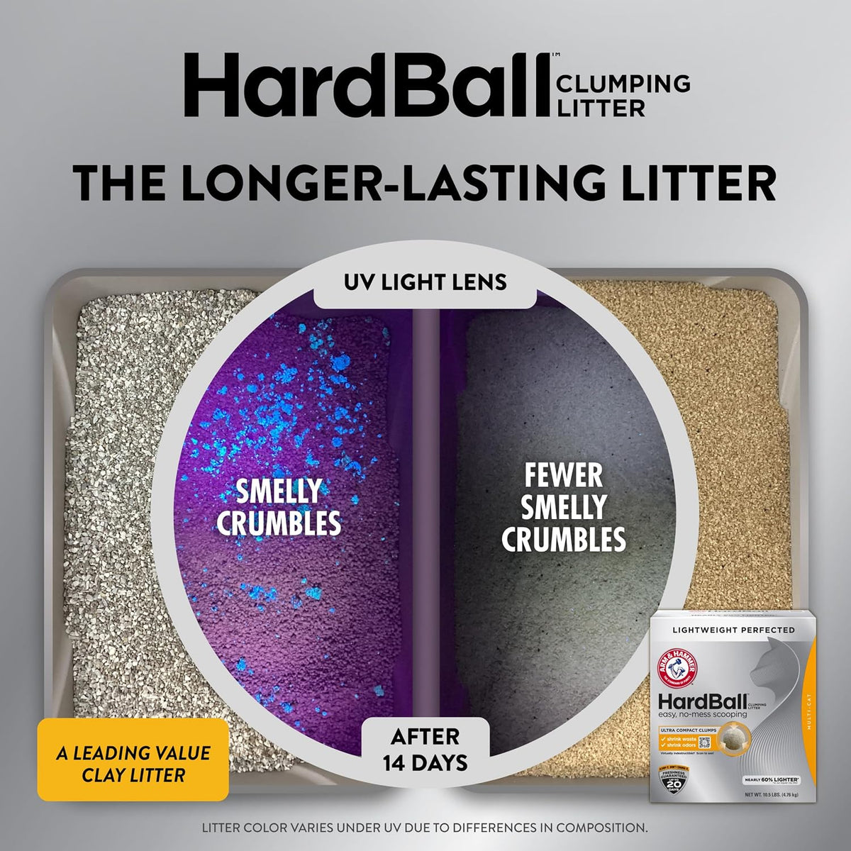 ARM &amp; Hammer Hardball Arena Ligera de Platino Multi-Gato Aglome...