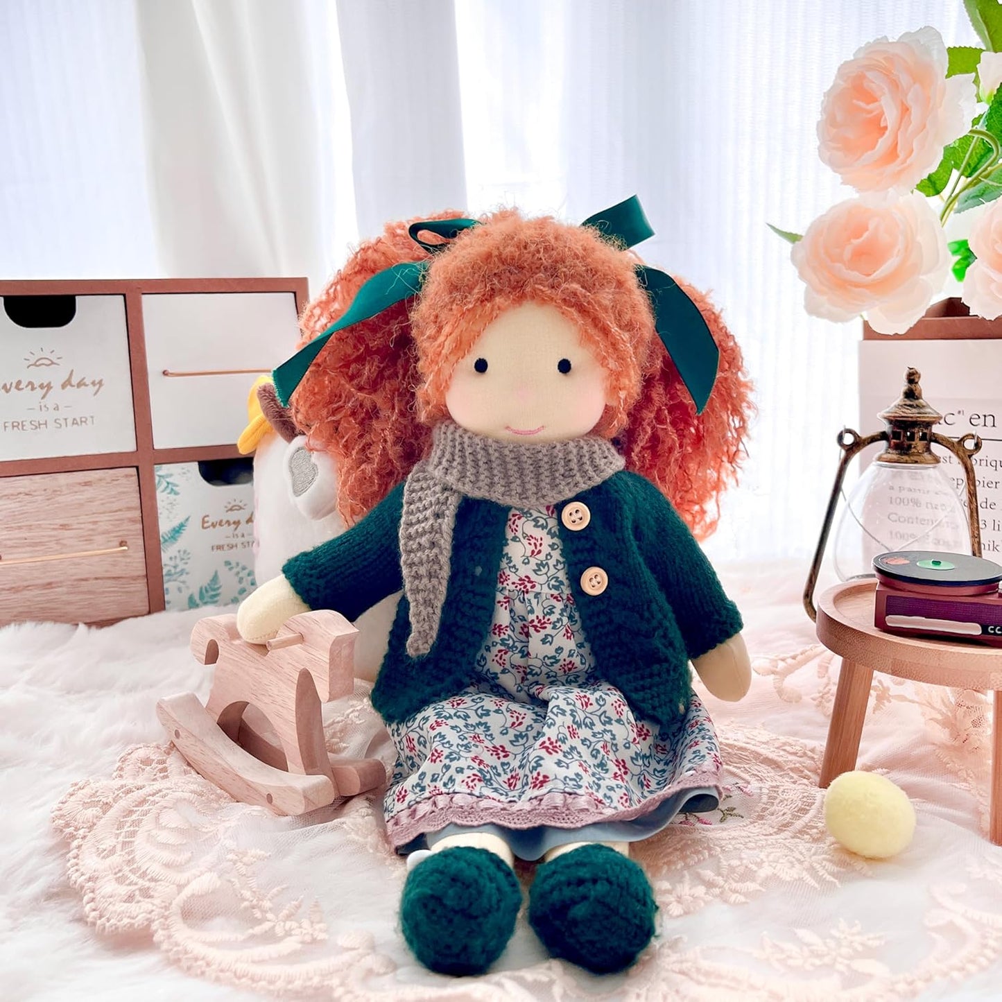 BlissfulPixie Muñeca Waldorf hecha a mano- Diana 12", Muñeca de...