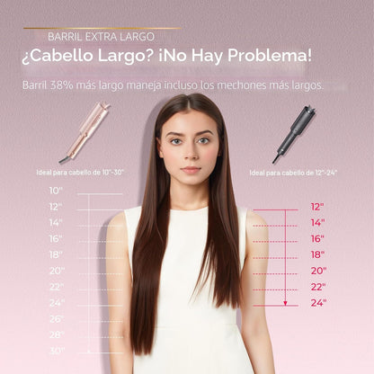 TYMO CurlPro Plus - Rizador giratorio automático, varita rizadora d...