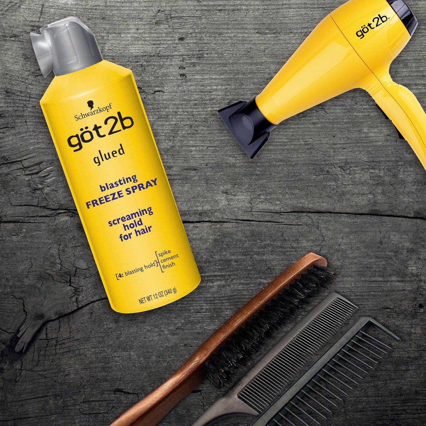 Got2B Glued Blasting Freeze Hairspray, 12 onzas (354 ml), Paquete de 2
