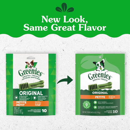 Greenies Original galletas para perro pequeño masticable dentales,...