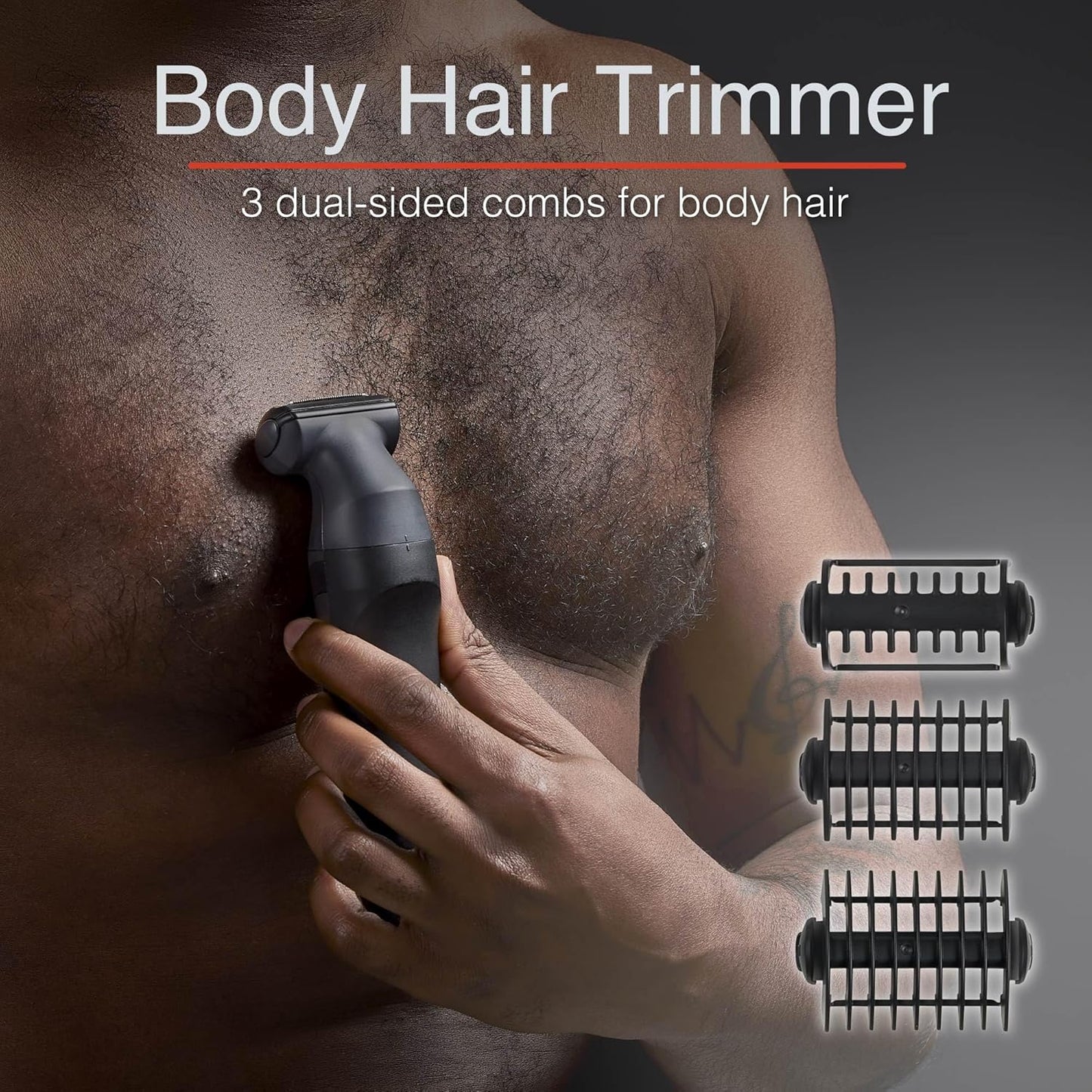 Remington ONE Shave & Groom - Maquinilla de afeitar eléctrica multiherramienta para hombres, afeitadora de aluminio con 4 accesorios de tamaño completo y 5 peines ajustables para barba, cara y cuerpo