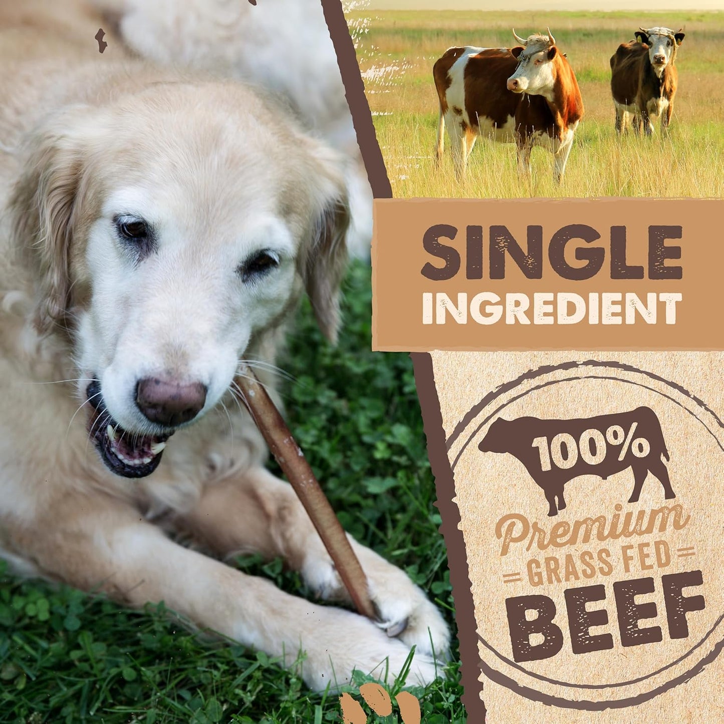 Mighty Paw Naturals Bully Sticks para perros pequeños y medianos \u...