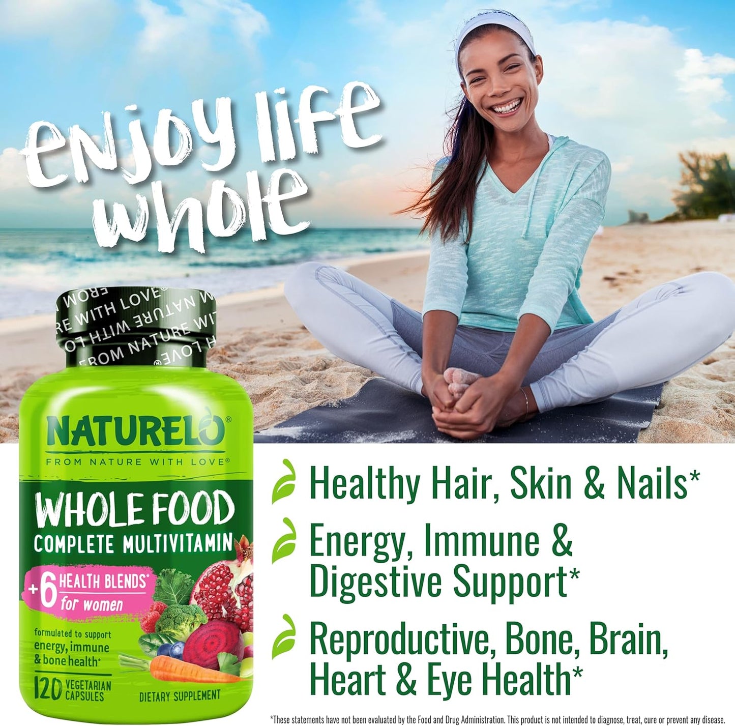 NATURELO Multivitamínico de Alimentos Integrales para Mujeres - con...