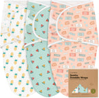 KeaBabies Paquete de 3 Sacos de Dormir Orgánicos para Bebé con Envo...