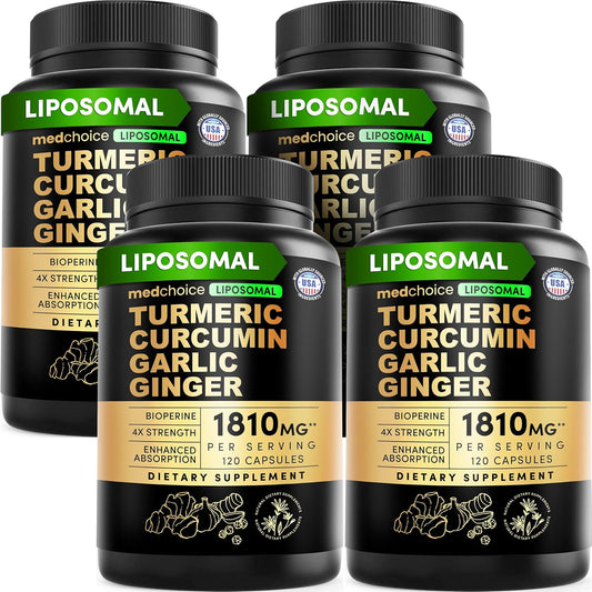 Cúrcuma Liposomal - Suplementos de Curcumina de Alta Absorción, Mez...
