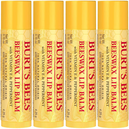 Burt's Bees - Bálsamo labial hidratante 100% natural, de cera d...