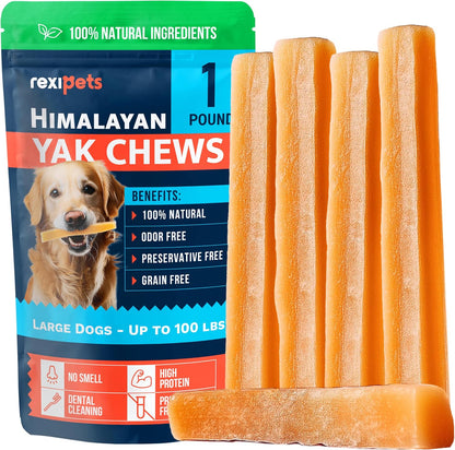 Masticables de queso de yak del Himalaya 100% naturales para perros...