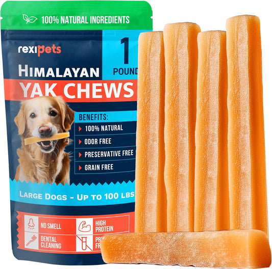 Masticables de queso de yak del Himalaya 100% naturales para perros...