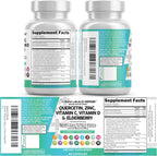 Suplemento de quercetina Q Defend con zinc, vitamina C, vitamina D,...