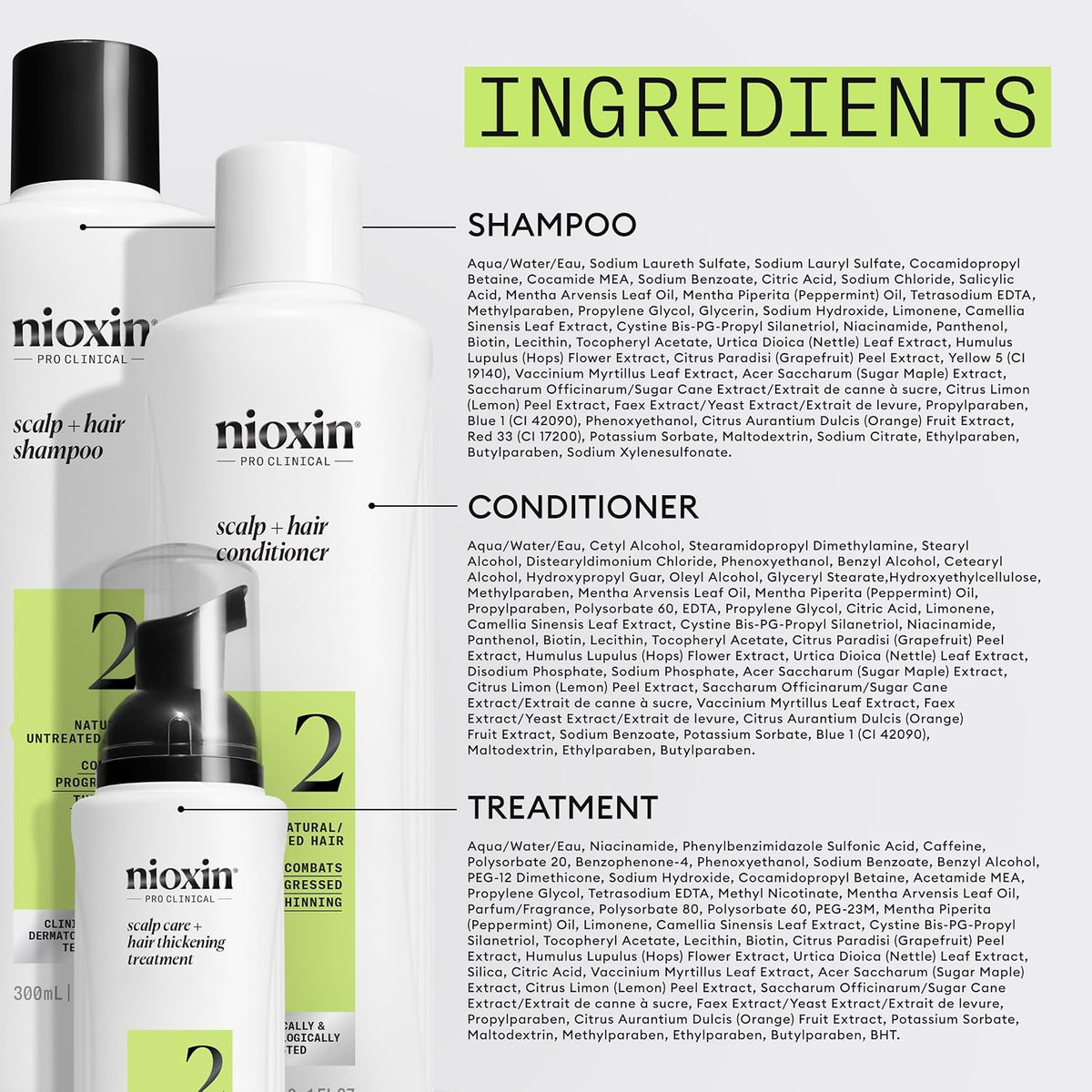 NIOXIN Kits de sistema de engrosamiento del cuero cabelludo + cabel...