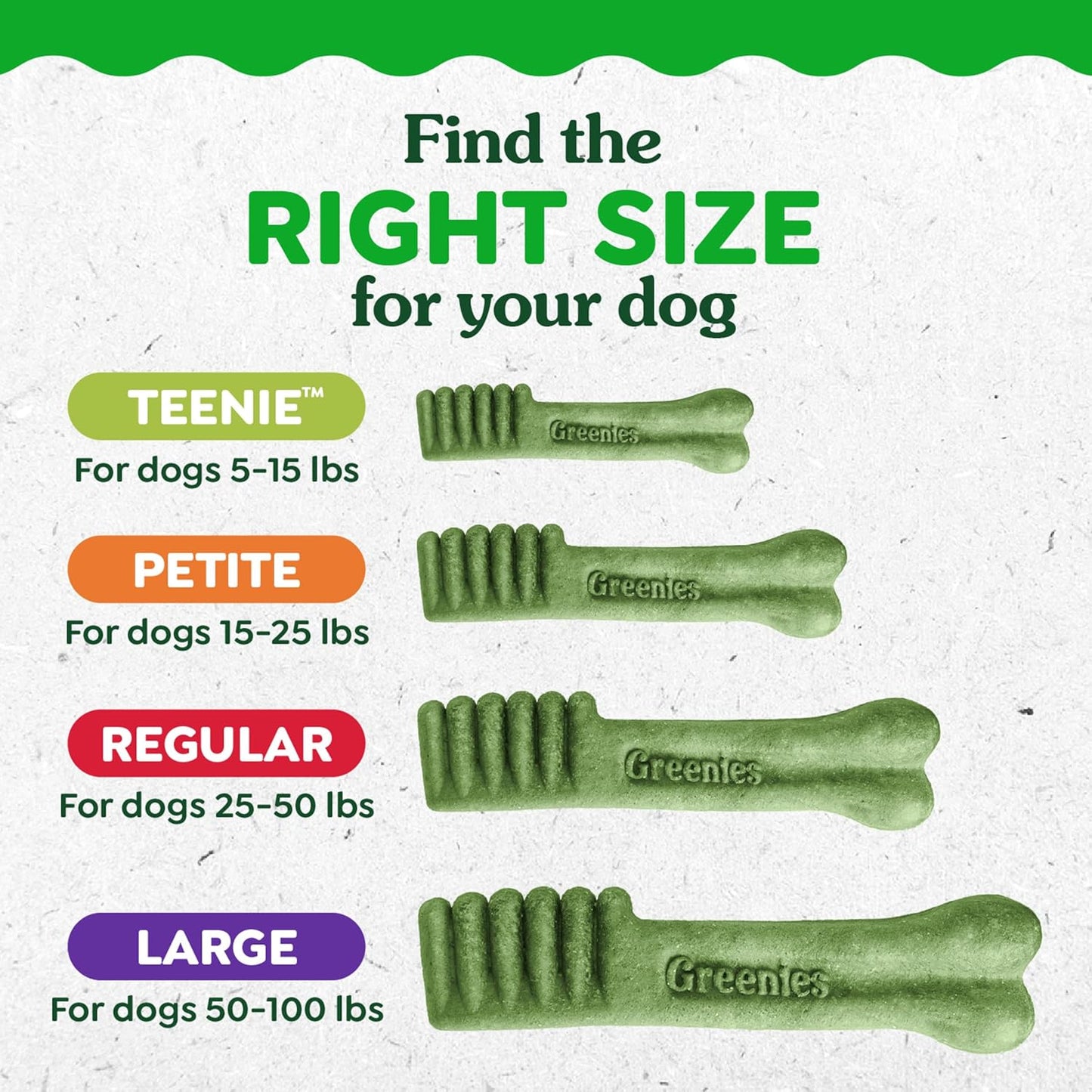 Greenies Dog Dental Chews Aperitivos para perros \u2013 Tamaño regu...