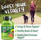 Naturelo Multivitamina de un día para mujeres, 1 | Energy Support,...