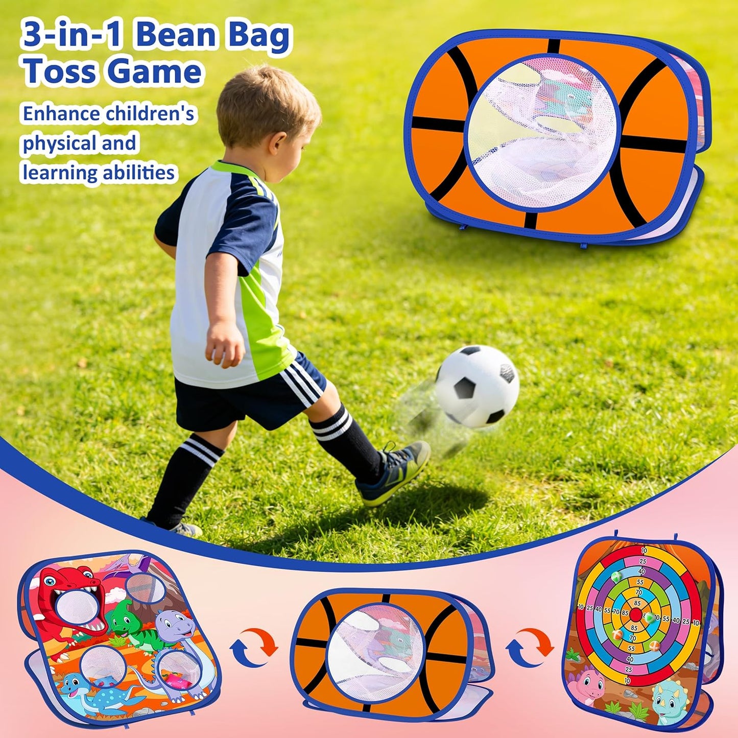 Juego de lanzamiento de bolsas de frijoles de animales, juego de la...