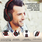 PowerLocus - Audífonos Bluetooth sobre las orejas, estéreo inalámbr...
