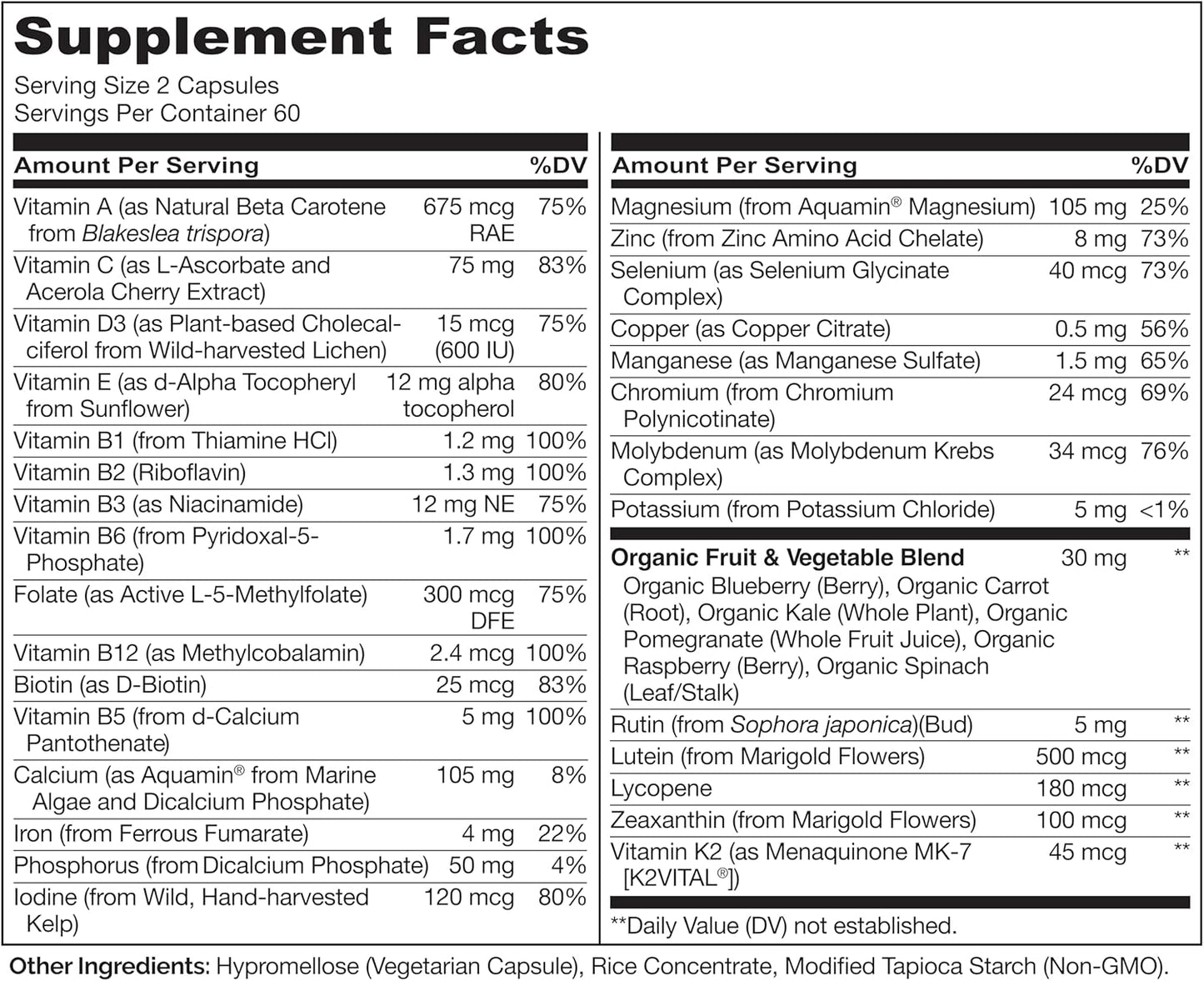 NATURELO Multivitaminas para Adolescentes Niñas\/Niños, 120 Cápsula...