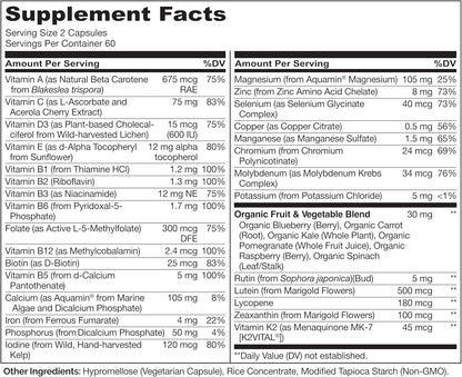 NATURELO Multivitaminas para Adolescentes Niñas\/Niños, 120 Cápsula...