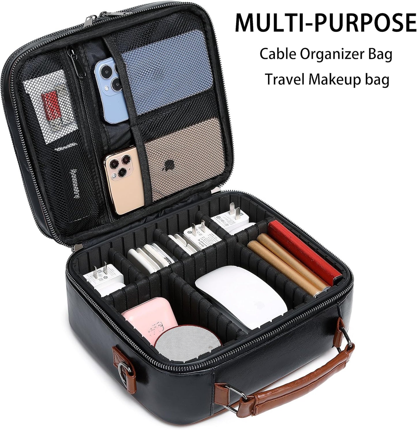 KYALOU Organizador de Viaje Electrónico, Estuche Grande para Cables...
