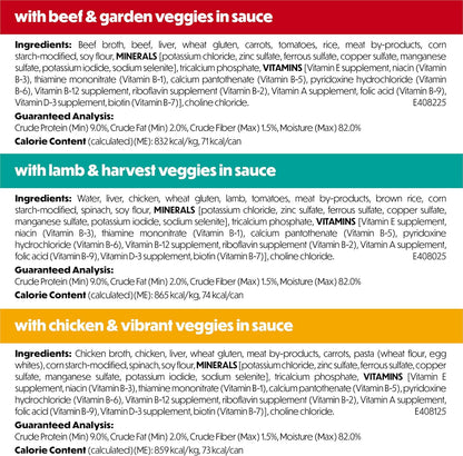 Purina Beneful - Paquete variado de alimentos húmedos para perros,...