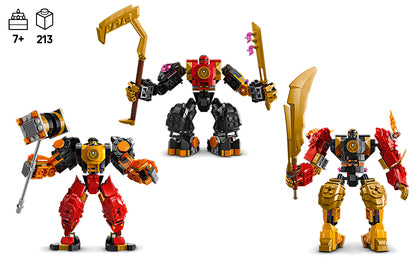 LEGO NINJAGO Arin's Spinjitzu Battle Mech - Juego de construcción Ninja para niños a partir de 7 años - con minifiguras Arin, Baby Ryu y villano - Idea de regalo para niños, niñas y fanáticos del
