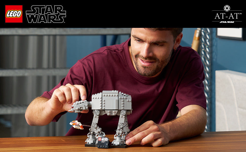 LEGO Star Wars at-at Walker - Juego de construcción para adultos, a partir de 18 años, coleccionable y decoración de habitación para oficina, dormitorio o estante de libros, actividad para hombres