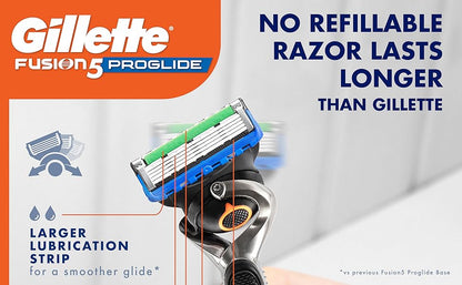 Gillette Fusion5 ProGlide - Recargas de cuchillas de afeitar para hombres, 10 cartuchos de afeitar para mango FlexBall, cuchillas de 5 hojas, recortadora de precisión para hombres