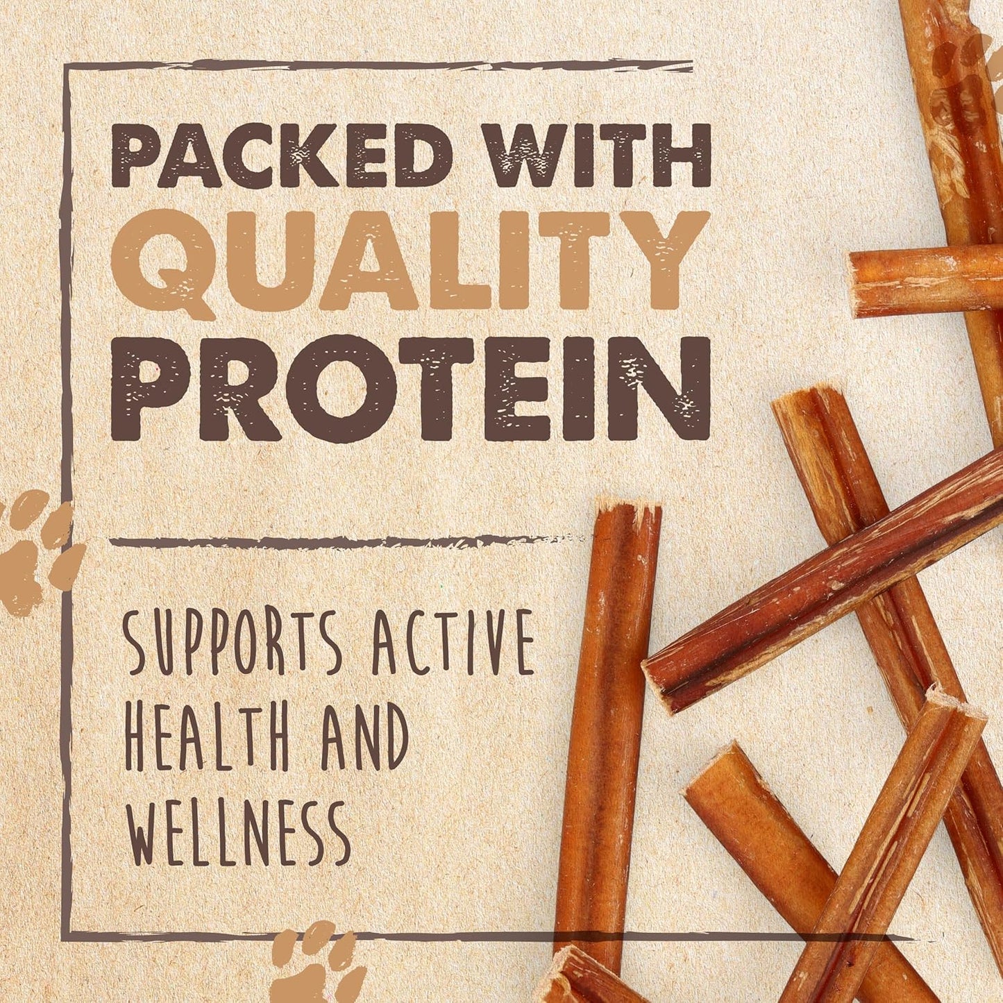 Mighty Paw Naturals Bully Sticks para perros, masticables de carne...