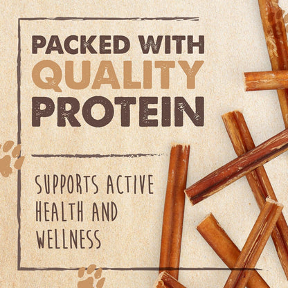 Mighty Paw Naturals Bully Sticks para perros, masticables de carne...