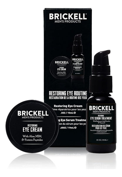 Brickell - Rutina De Ojos Restauradora Para Hombres, Crema D