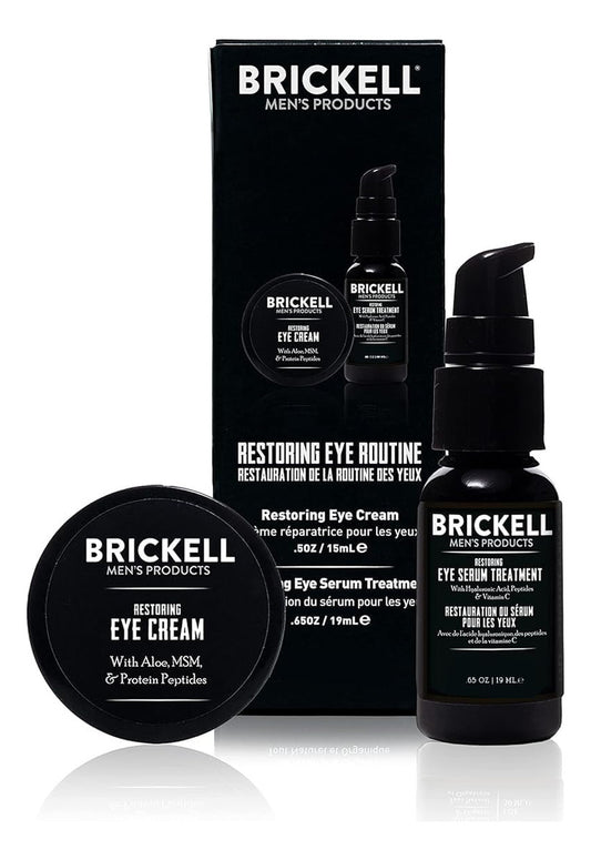 Brickell - Rutina De Ojos Restauradora Para Hombres, Crema D