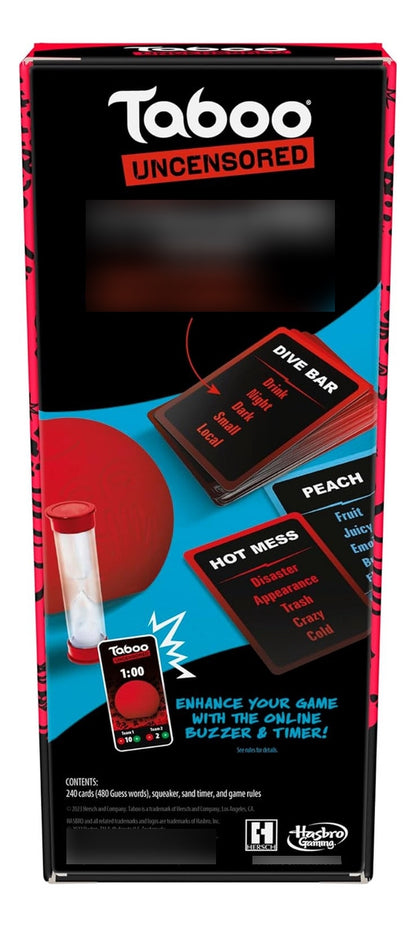 Hasbro Gaming Taboo - Juego De Mesa Sin Censura Solo Para Ad