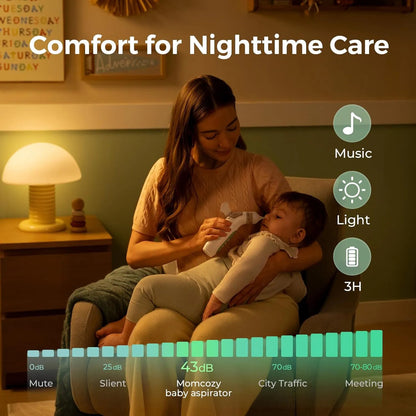 Momcozy Breezyclear Aspirador Nasal Eléctrico 2 En 1 Para B