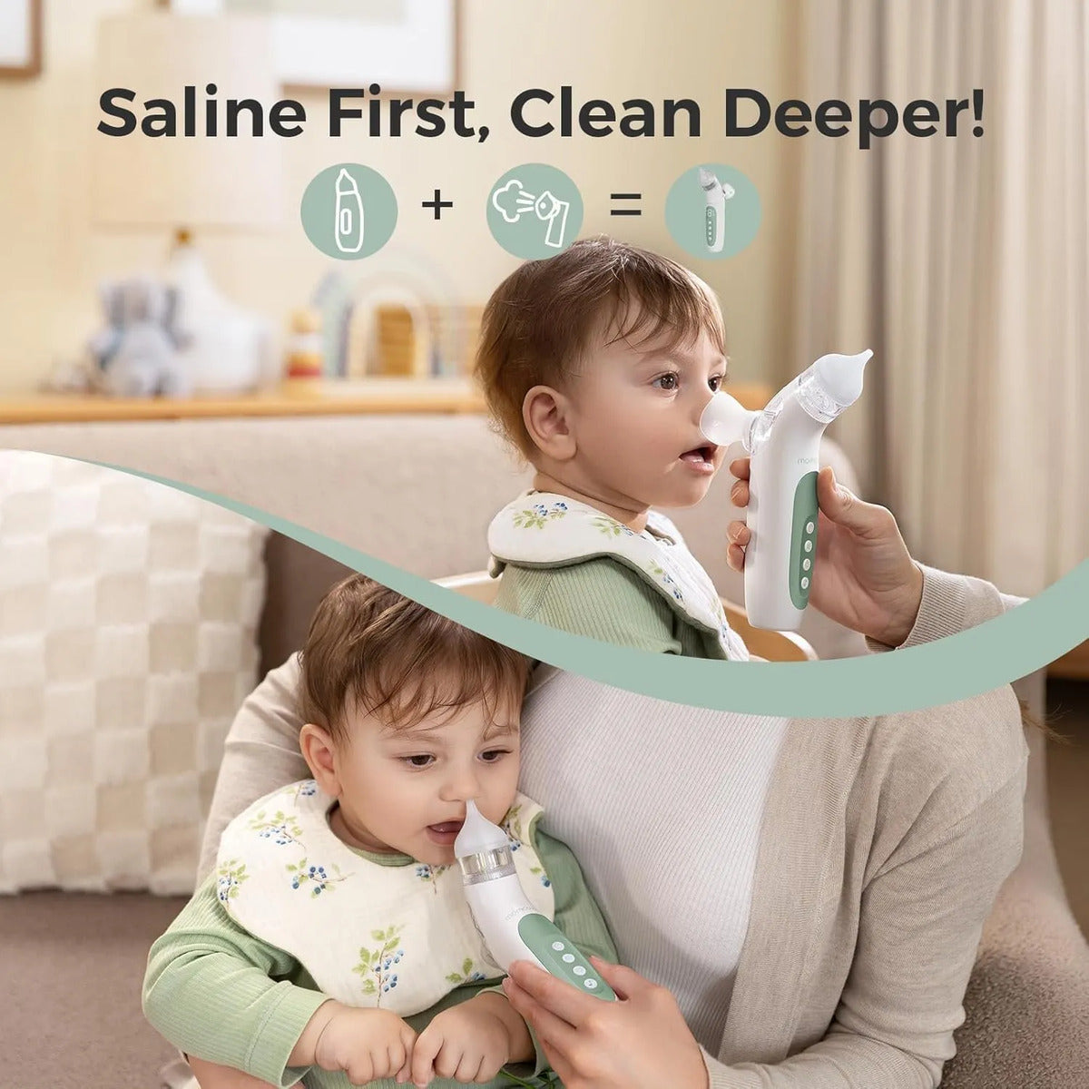 Momcozy Breezyclear Aspirador Nasal Eléctrico 2 En 1 Para B