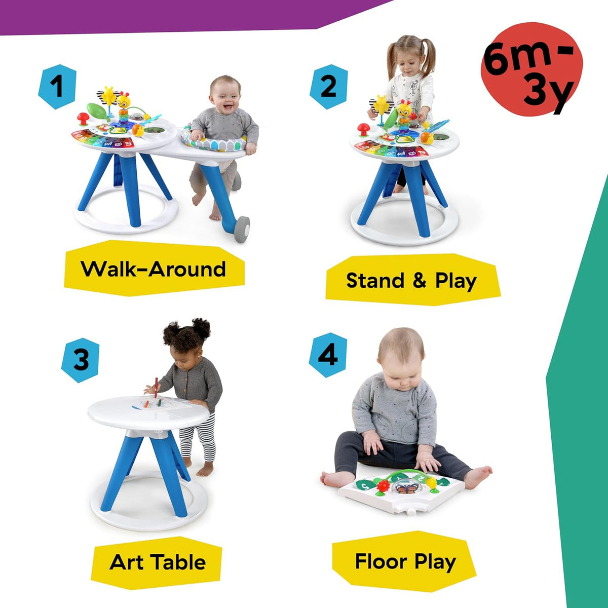 Baby Einstein Alrededor De We Grow - Andador 4 En 1, Centro