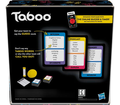 Hasbro Gaming Taboo Classic - Juego De Adivinanzas De Palabr
