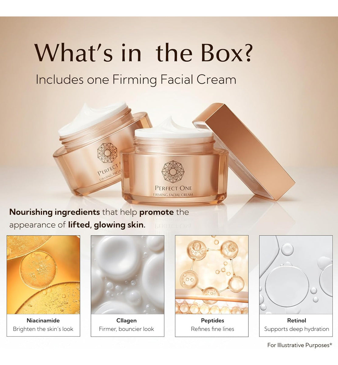 Perfect One Crema Facial Reafirmante  Hidratante De Colágen