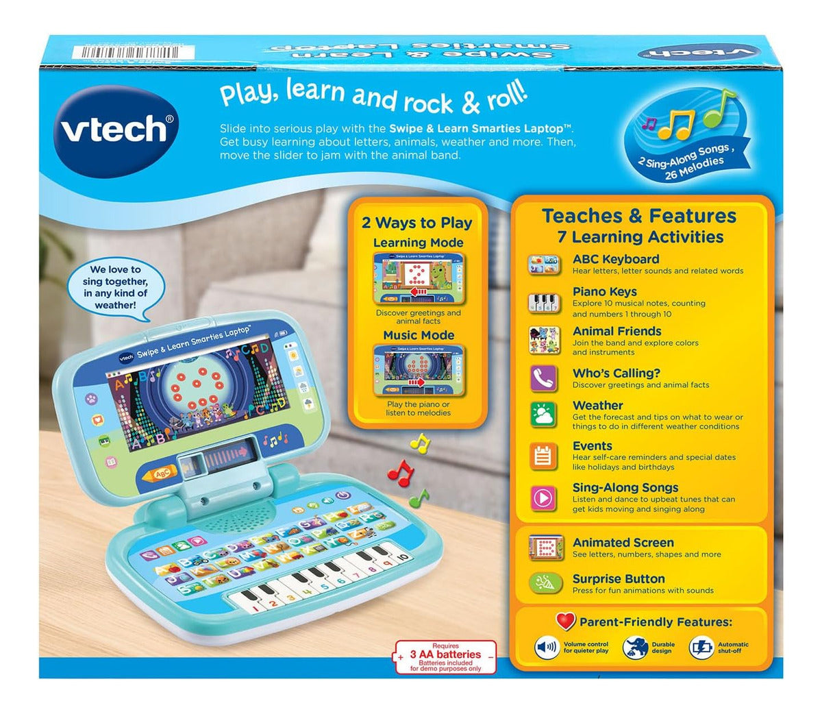 VTech Desliza y aprende Smarties portátil azul