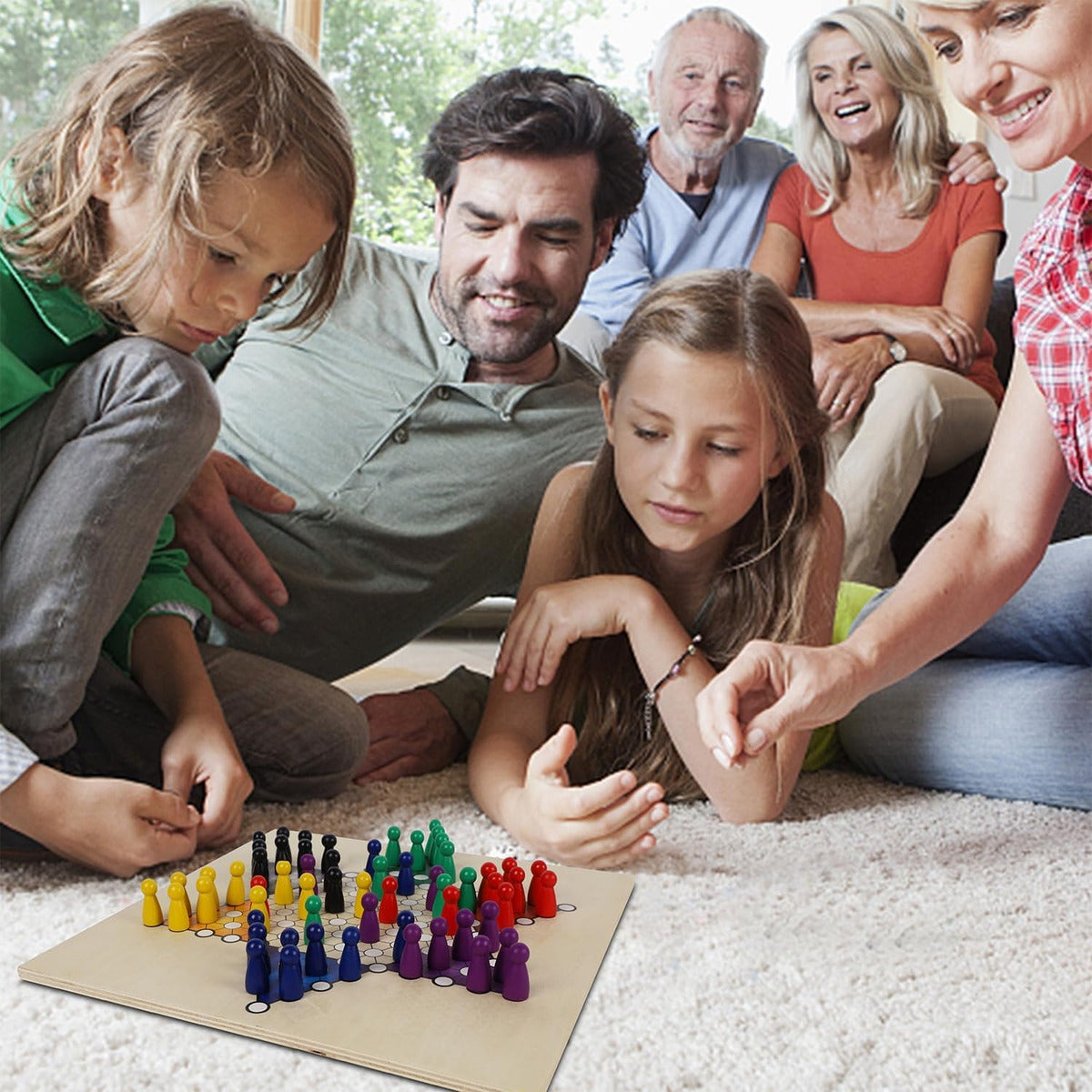 Juegoal Juego De Mesa De Madera 7 En 1 Para Niños Y Adultos,